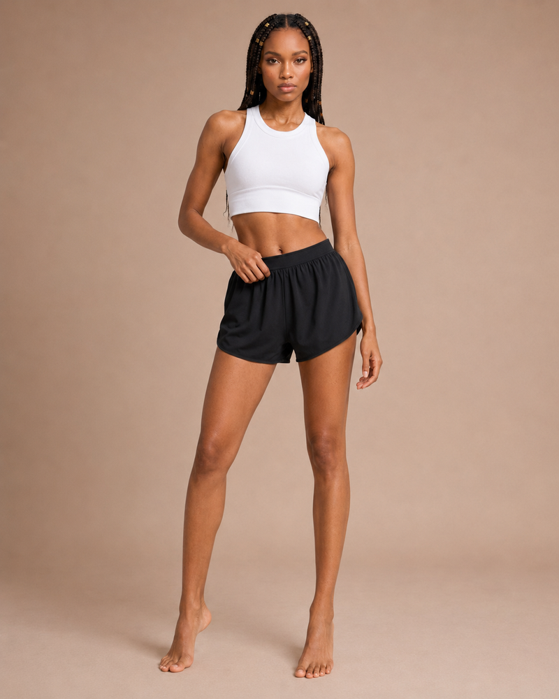 Callie High Neck Crop Top