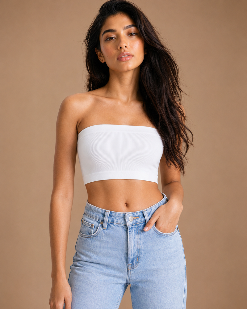 Cleo Strapless Crop Top