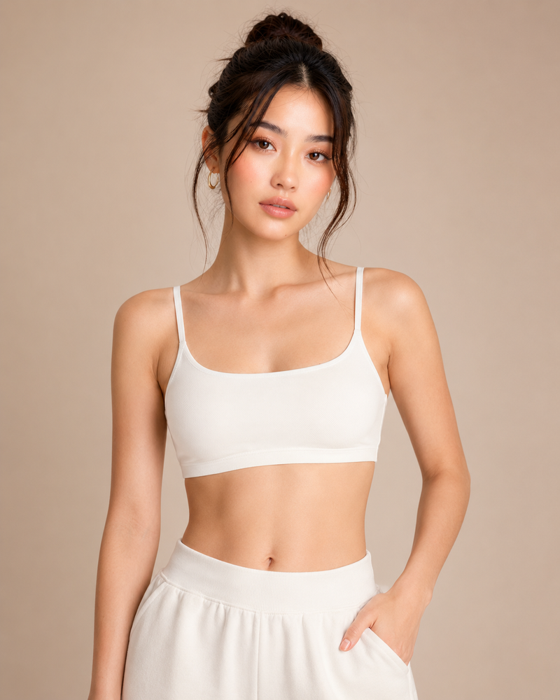 Gaia Spaghetti Strap Crop Top