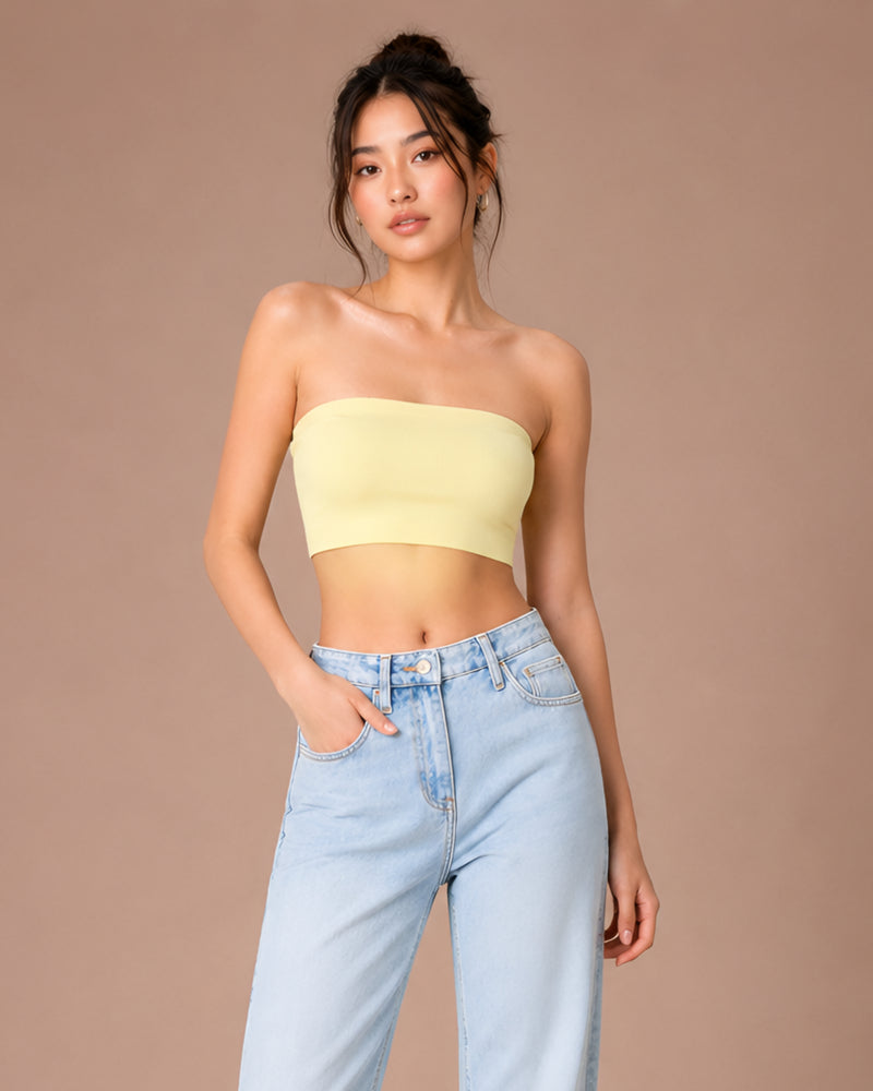Cleo Strapless Crop Top
