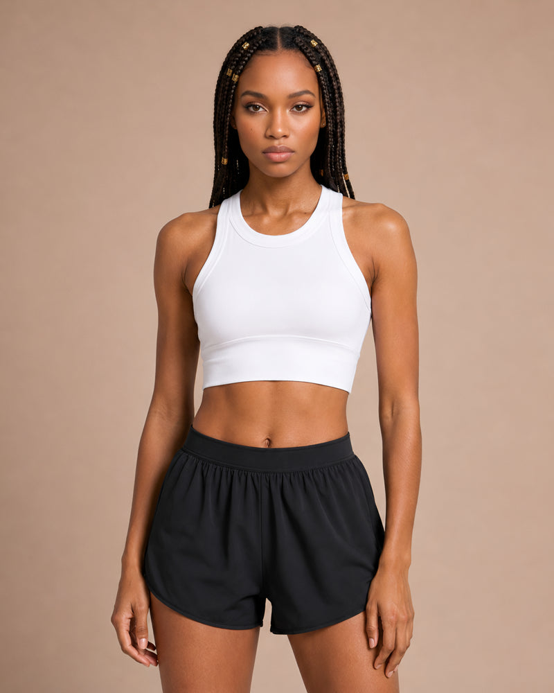 Callie High Neck Crop Top